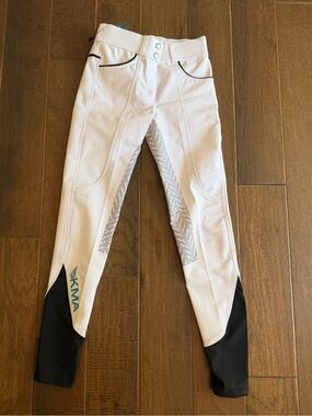 KMA 26 full seat grip ladies breeches white new